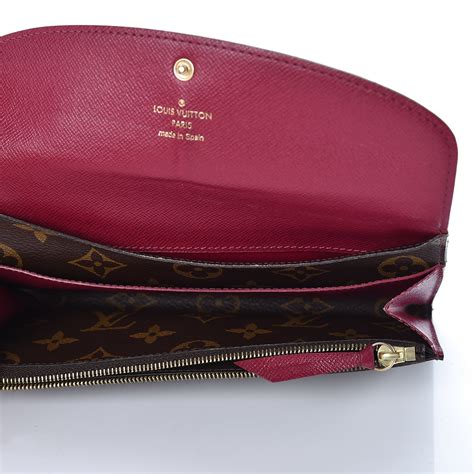 louis vuitton midnight fuchsia wallet|Louis Vuitton emilie wallet.